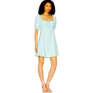 Tie Front Mini Dress in Oasis